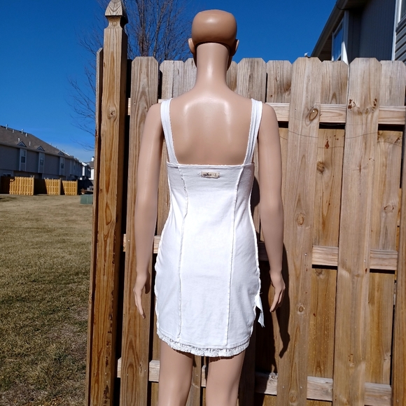 Hollister Abercombie California Cream Tight or Expandable Lace Dress Small - Picture 12 of 14